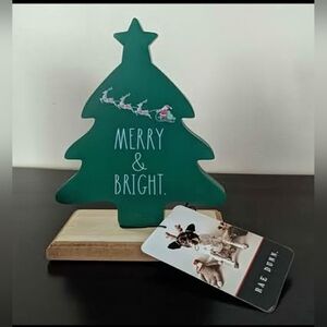 Rae Dunn Green 'Merry & Bright' Holiday Tree
